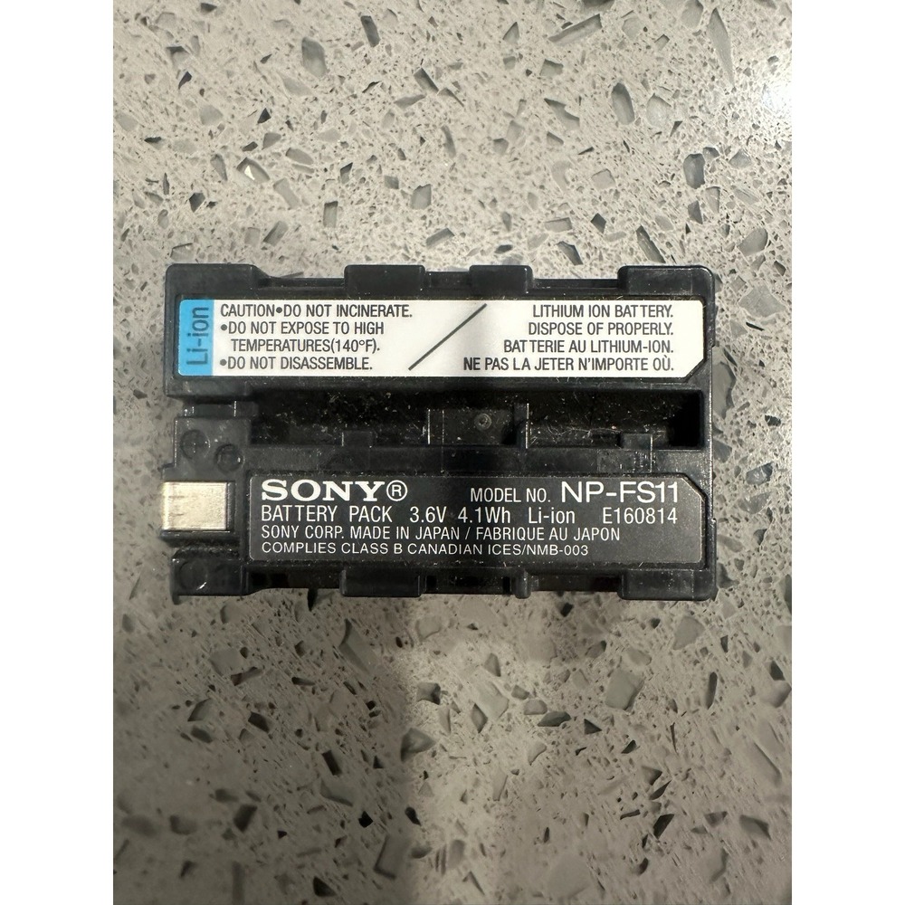 Sony NP-FS11 3.6V 4.1Wh Li-Ion Battery Pack OEM Untested